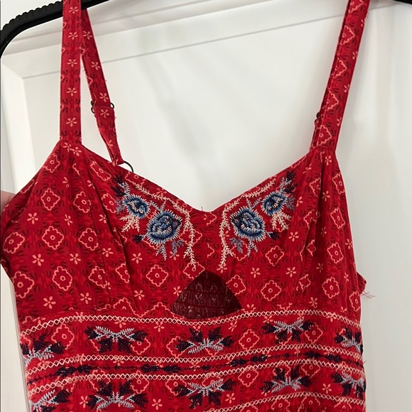 Xhilaration Red Spaghetti Strap Sundress Maxi - Picture 2 of 4